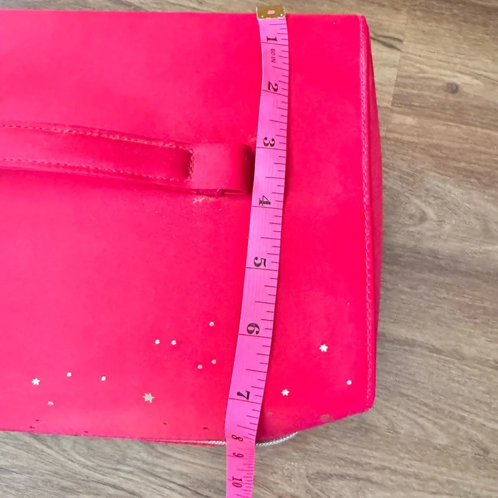 Estee Lauder Red Train Case  Cosmetic Case with Gold Stars